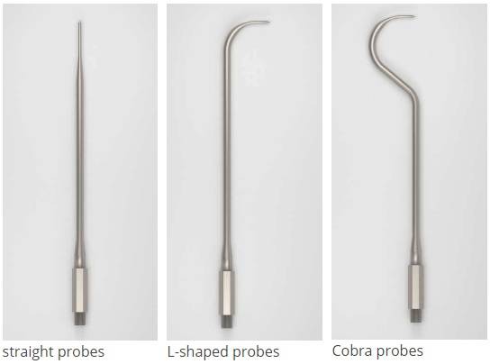 پروب فشار پنج‌سوراخه با لوله مستقیم، لوله L-شکل و کبرا (ساخت وکتوفلو)